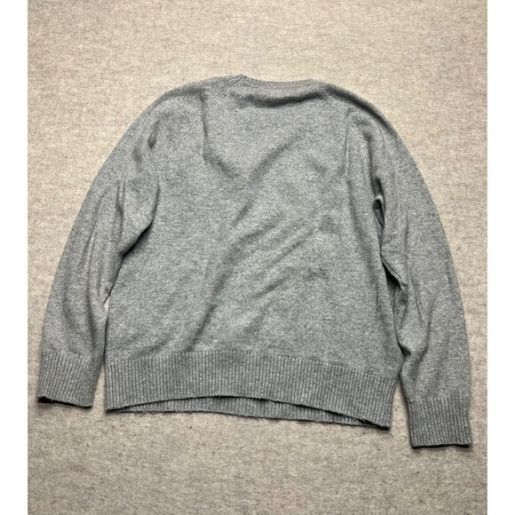 J.Crew Mercantile Crew Crewneck Lambs Wool Blend Grey Sweater Size Large - Picture 7 of 10